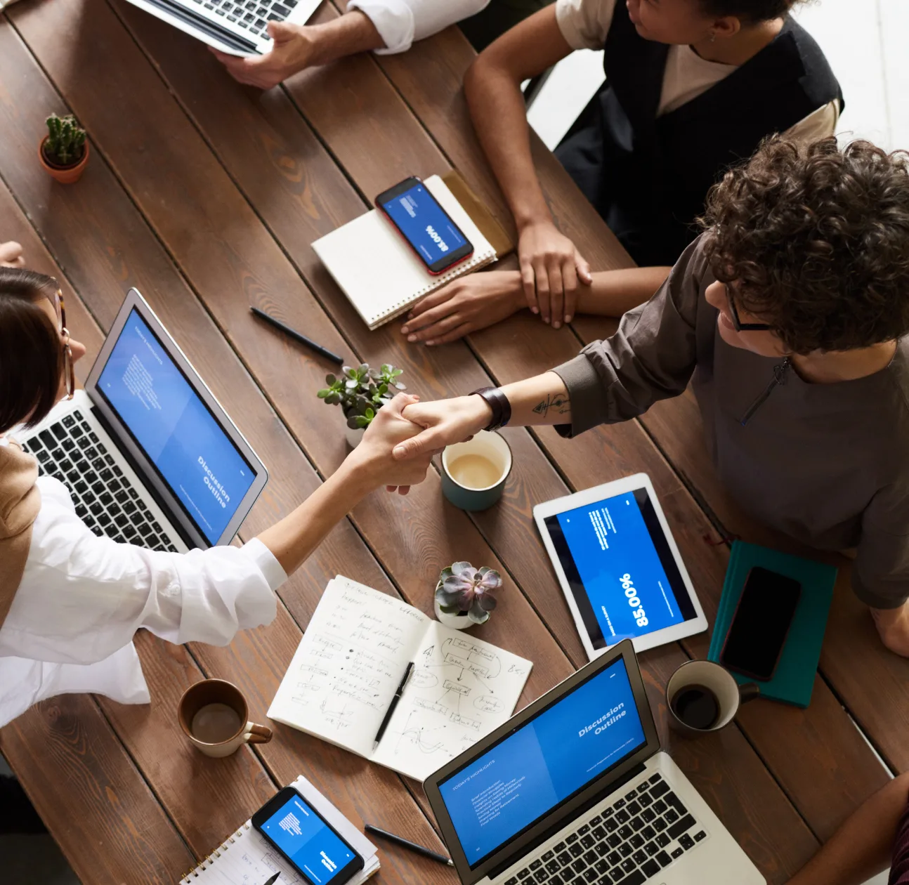 Advisors reviewing a commercial real estate deal
